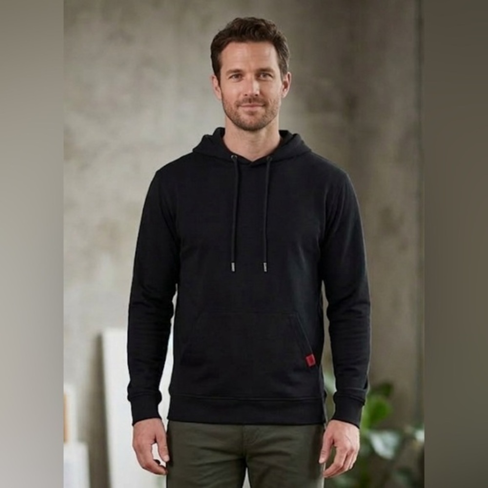 Benson Men's Very Lightweight Black Hoodie Size Small NWOT